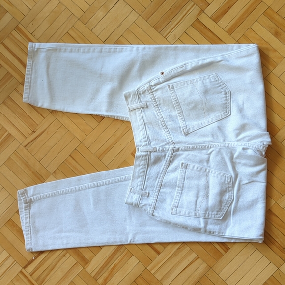 Vintage high-waisted ecru jeans - Picture 1 of 3